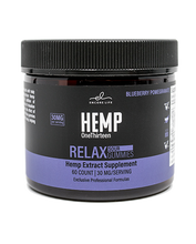 Load image into Gallery viewer, HEMP One Thirteen Relax Sour Gummies Blueberry Pomegranate 60 Gummies