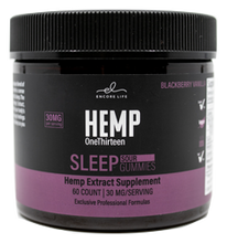 Load image into Gallery viewer, HEMP One Thirteen Sleep Sour Gummies Blackberry Vanilla 60 Gummies