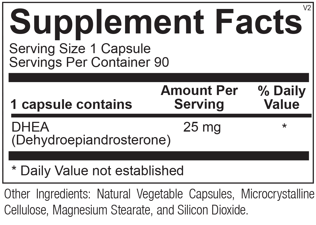 DHEA 25 mg Supplement | Hormonal Balance & Vitality Support | RetzlerRx HormoneSynergy DHEA 25 mg Supplement | Hormonal Balance & Vitality Support | RetzlerRx HormoneSynergy