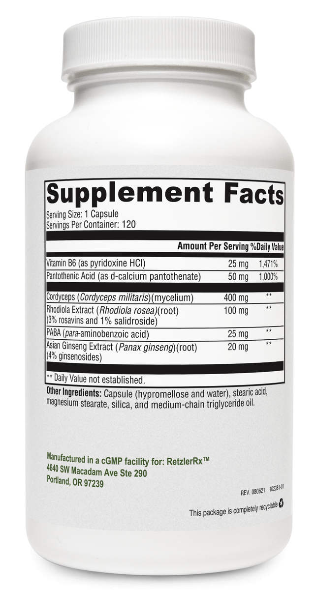 Adrenal B Synergy | Adaptogen & B-Complex Adrenal Support