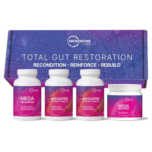 Total Gut Restoration Kit 3 (MP Caps MM Powder) by Microbiome Labs