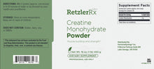 Load image into Gallery viewer, Creatine Monohydrate Powder – Micronized Creatine for Strength, Power & Recovery by RetzlerRx®