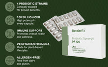 Load image into Gallery viewer, Probiotic Synergy DF100 – High-Potency Probiotic with Fonterra® HN019 & HOWARU® Strains by RetzlerRx®