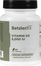 Load image into Gallery viewer, Vitamin D3 5,000 IU 60 capsules by RetzlerRx™