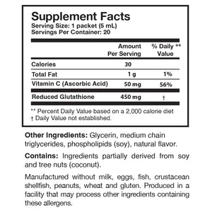 Tri-Fortify® Liposomal Glutathione Packets Orange - 20 Servings by Researched Nutritionals®®