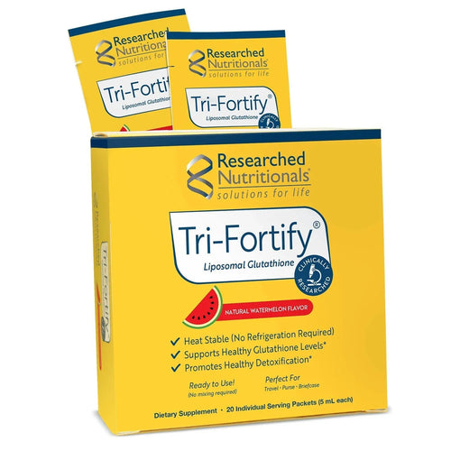 Tri-Fortify® Liposomal Glutathione packets Watermelon 20 Servings by Researched Nutritionals®