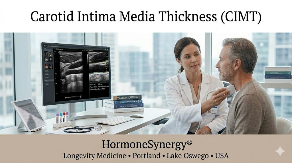 Coronary CT angiography detecting coronary artery plaque and cardiovascular risk HormoneSynergy Longevity Medicine Portland Lake Oswego USA