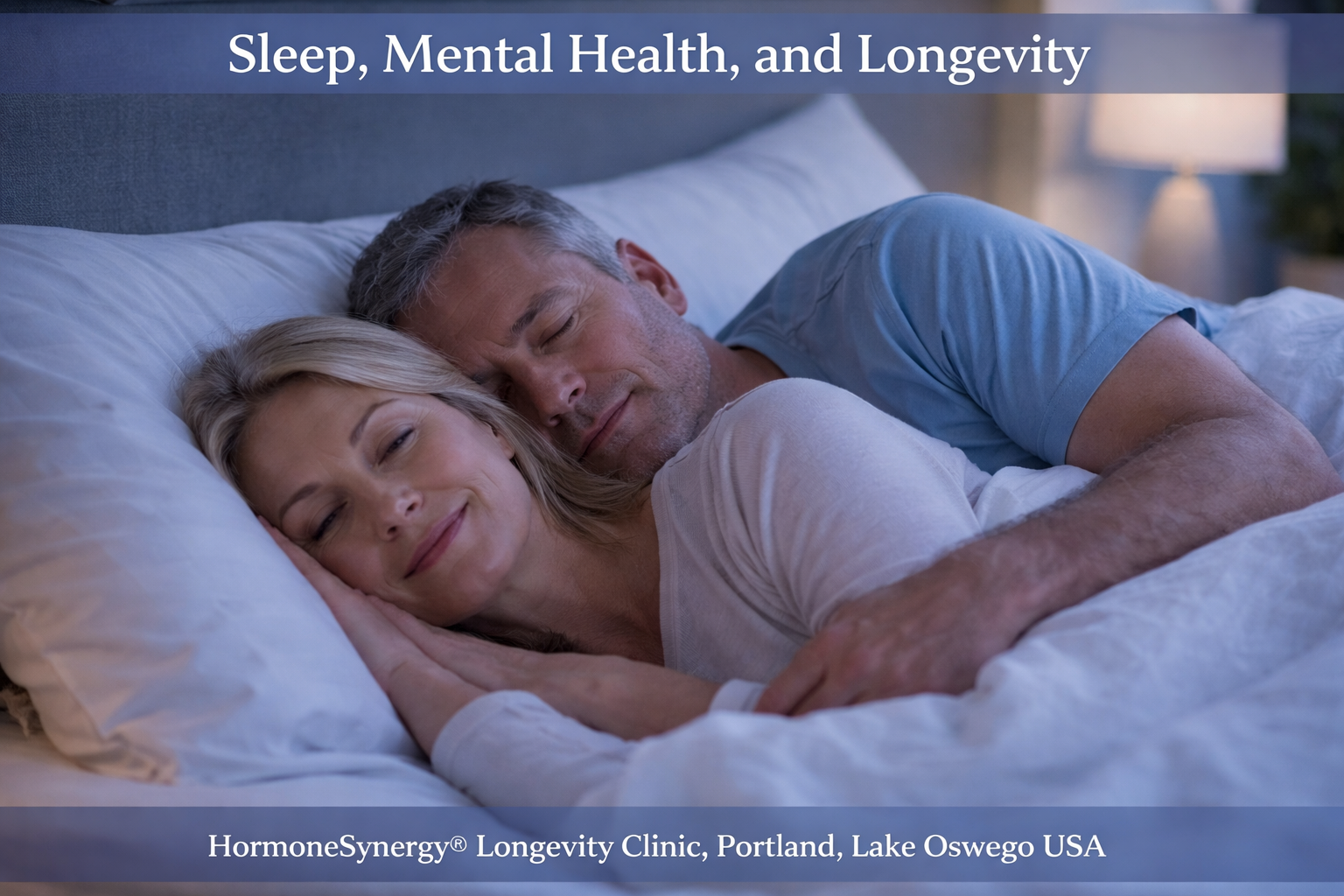 HormoneSynergy® Longevity Medicine, sleep quality is one of the most important physiological drivers of mental health, metabolic function, and healthy aging.