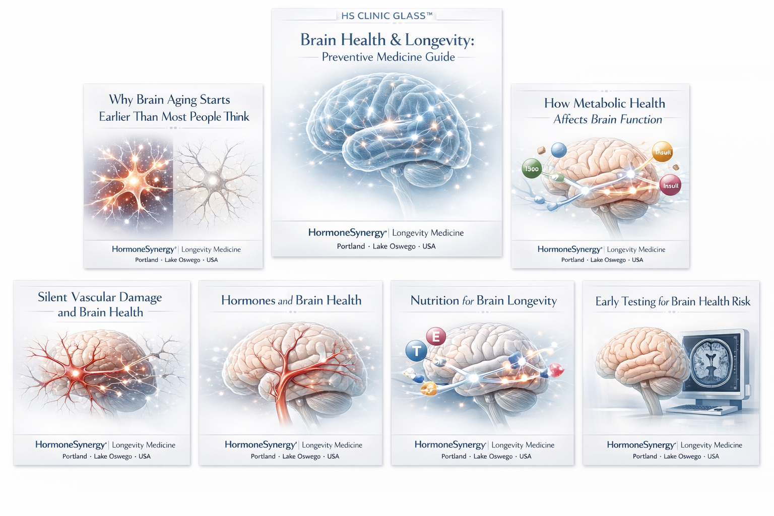 Brain health, cognition, and longevity showing activities that support memory, focus, and long-term neurological health in preventive longevity medicine HormoneSynergy® Longevity Medicine Portland • Lake Oswego • USA