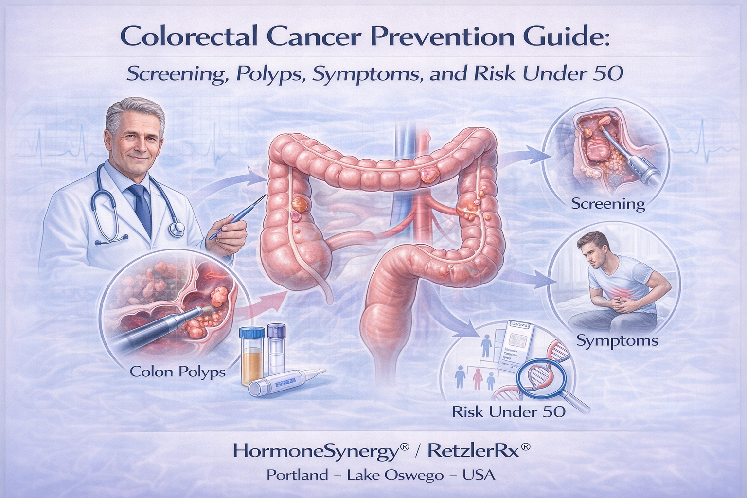 Colon Cancer Prevention Map – Screening, lifestyle, metabolic health, and gut microbiome factors that influence colorectal cancer risk Portland and Lake Oswego OR USA