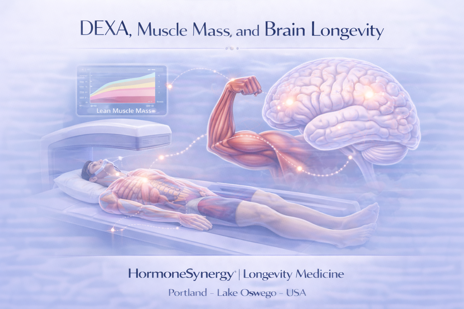 Muscle mass and longevity showing strength training and lean muscle as predictors of metabolic health mobility and long-term healthspan HormoneSynergy® Longevity Medicine Portland • Lake Oswego • USA