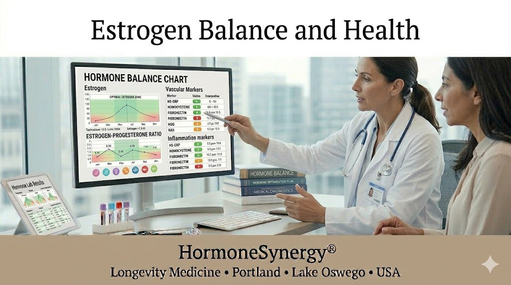 Estrogen balance supporting women’s metabolic health hormone optimization and longevity HormoneSynergy Portland Lake Oswego USA
