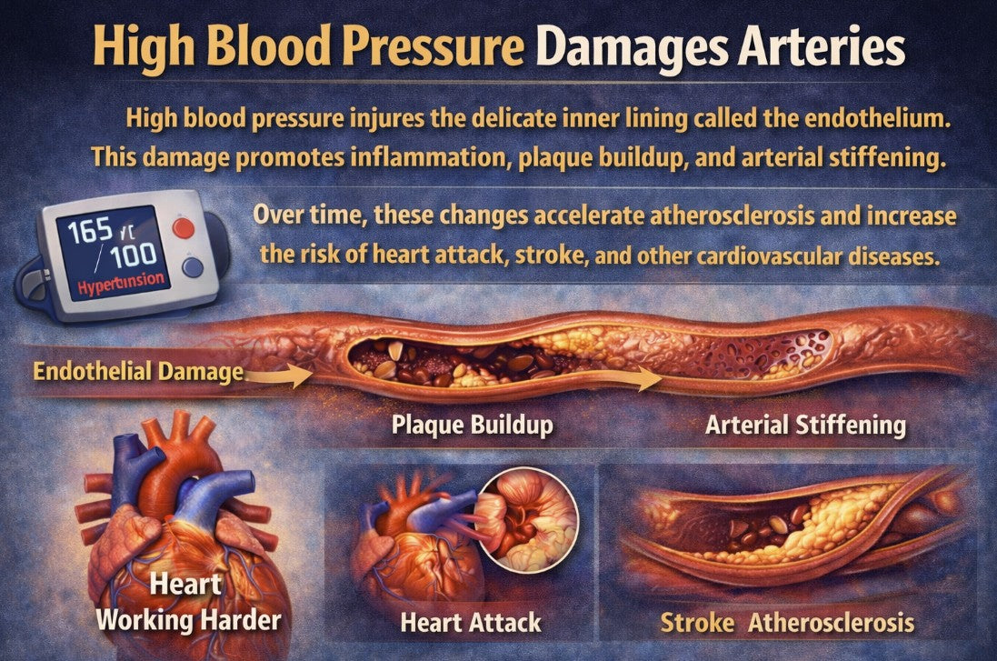 How High Blood Pressure Damages Arteries Lake Oswego Oregon USA