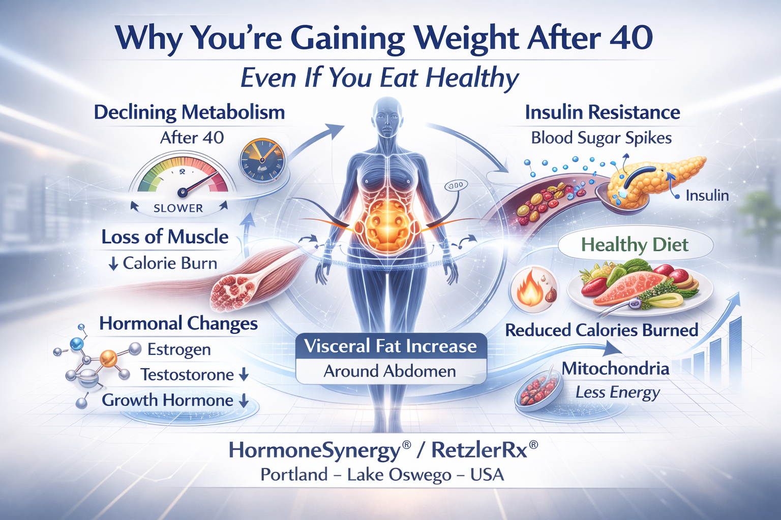 Why Weight Gain Happens After 40 Oregon USA
