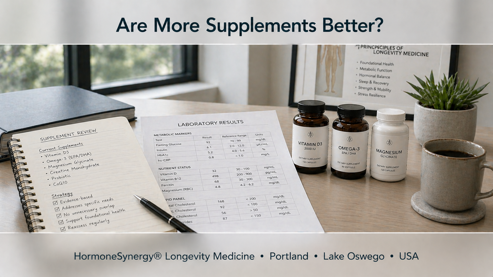 Clinical review of supplement strategy showing why more supplements are not always better.
