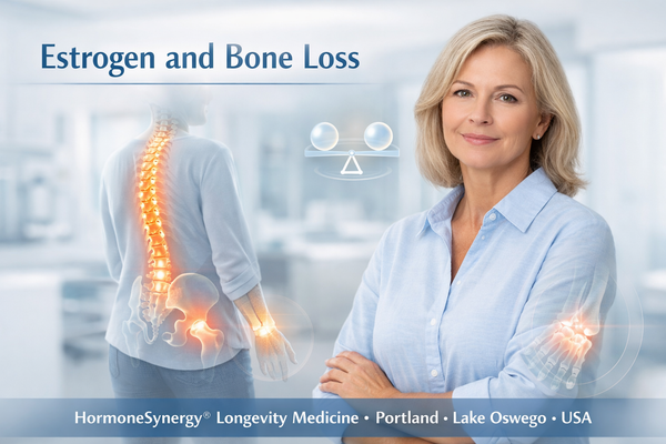 Estrogen and bone loss education with menopause and bone density focus at HormoneSynergy in Portland and Lake Oswego