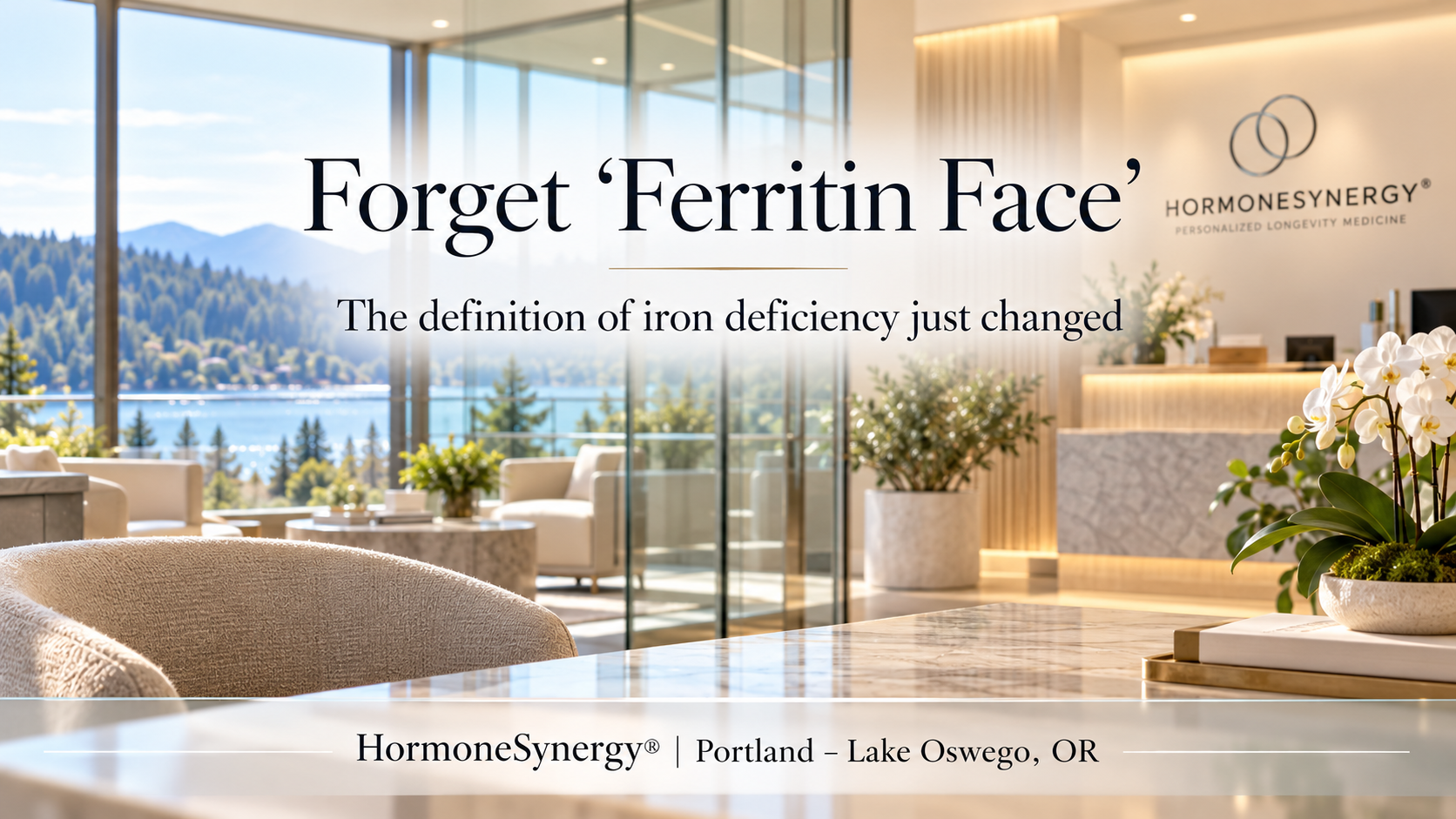 Physician reviewing ferritin and iron laboratory results with a patient at HormoneSynergy® in Lake Oswego, Oregon, illustrating the 2026 ASH iron deficiency guidelines.