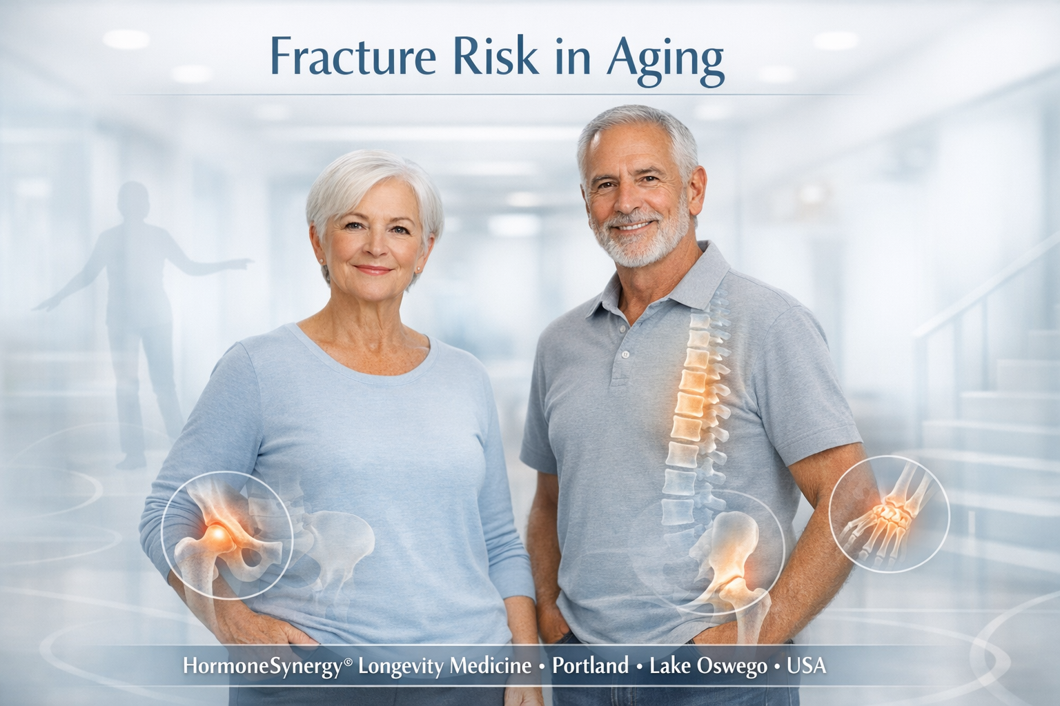 Fracture risk in aging education with bone strength balance and healthy aging focus at HormoneSynergy in Portland and Lake Oswego