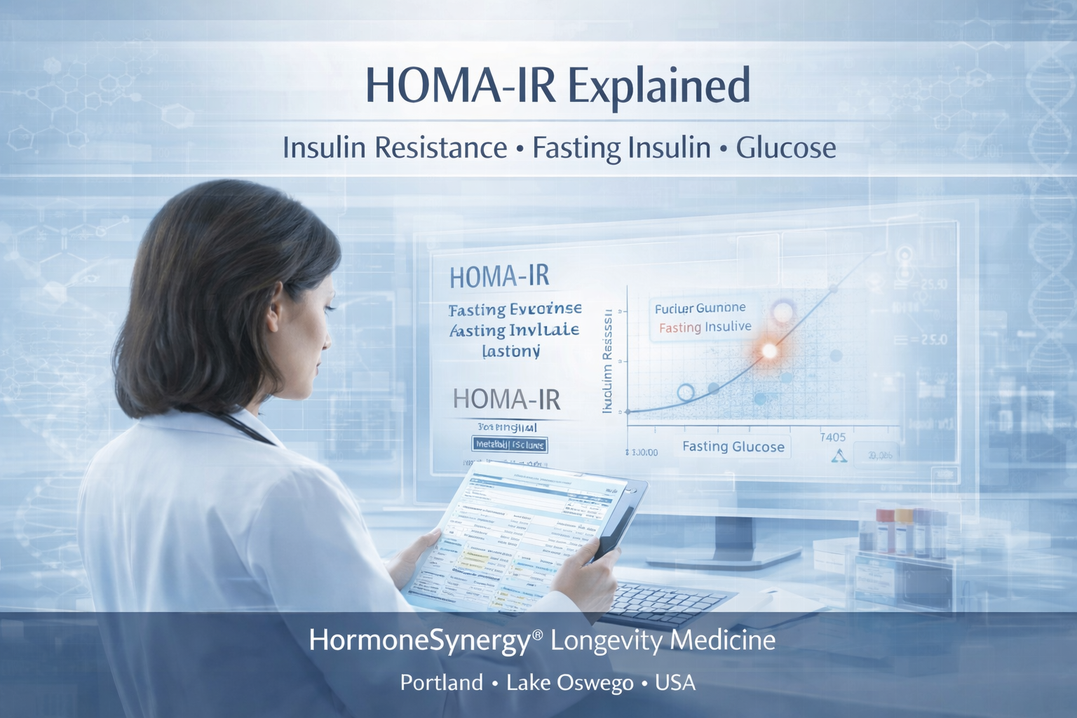 Blood tests used to detect insulin resistance including fasting insulin glucose and metabolic markers in preventive longevity medicine HormoneSynergy® Longevity Medicine Portland • Lake Oswego • USA