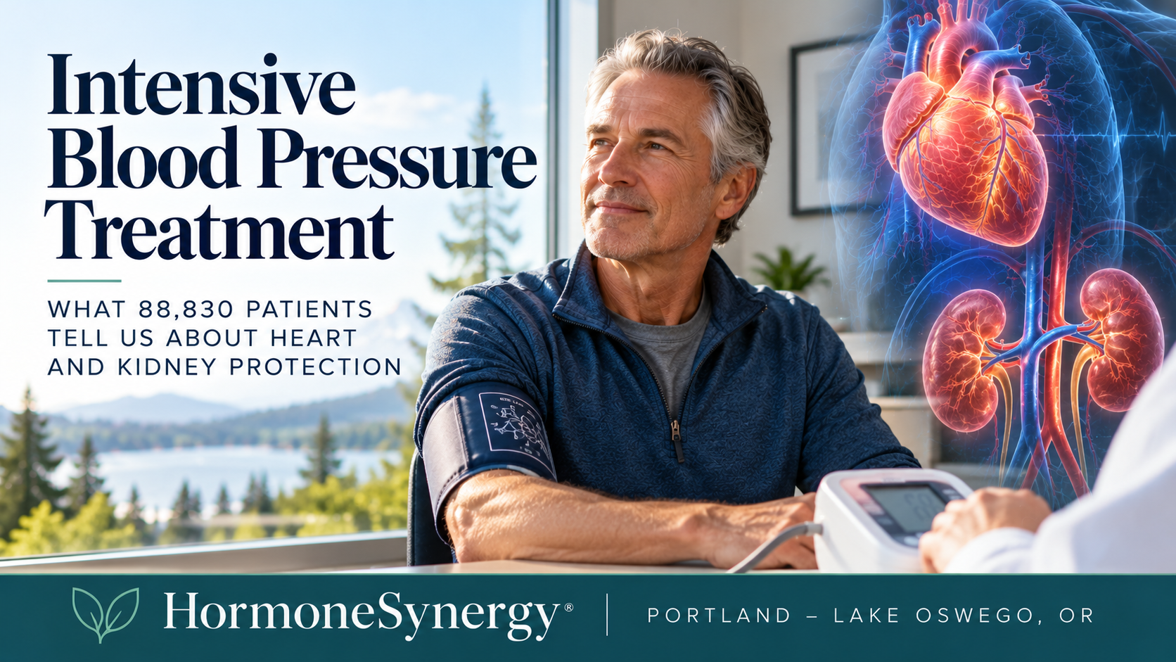 HormoneSynergy® editorial on a meta-analysis of intensive blood pressure treatment, cardiovascular event prevention, kidney filtration, and chronic kidney disease.