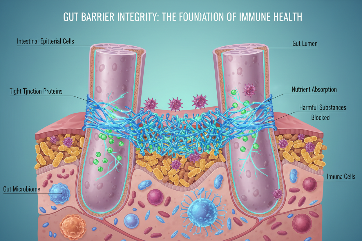 Intestinal tight junctions maintaining gut barrier integrity and immune health HormoneSynergy Longevity Medicine Portland Lake Oswego USA