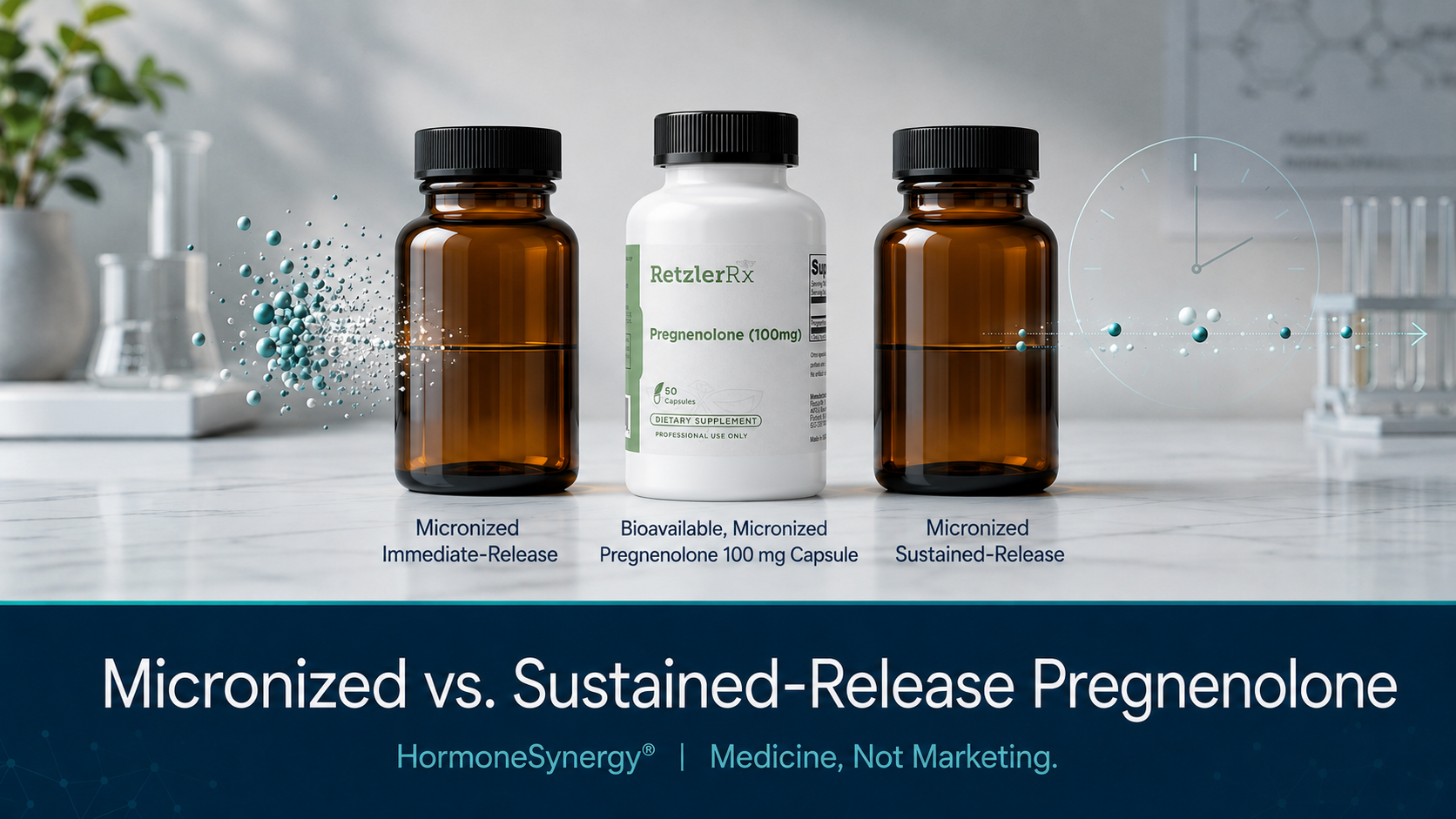 Comparison of micronized immediate-release and sustained-release pregnenolone formulations from HormoneSynergy®
