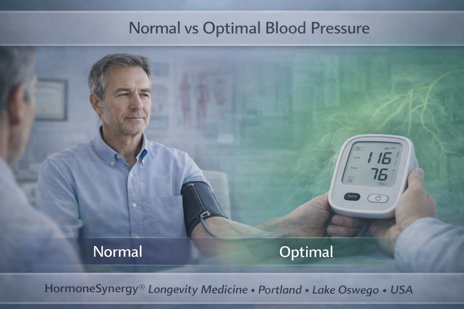 Comparison of normal and optimal blood pressure ranges for long-term cardiovascular health
