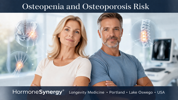 Osteopenia and osteoporosis risk education with bone density and healthy aging focus at HormoneSynergy in Portland and Lake Oswego