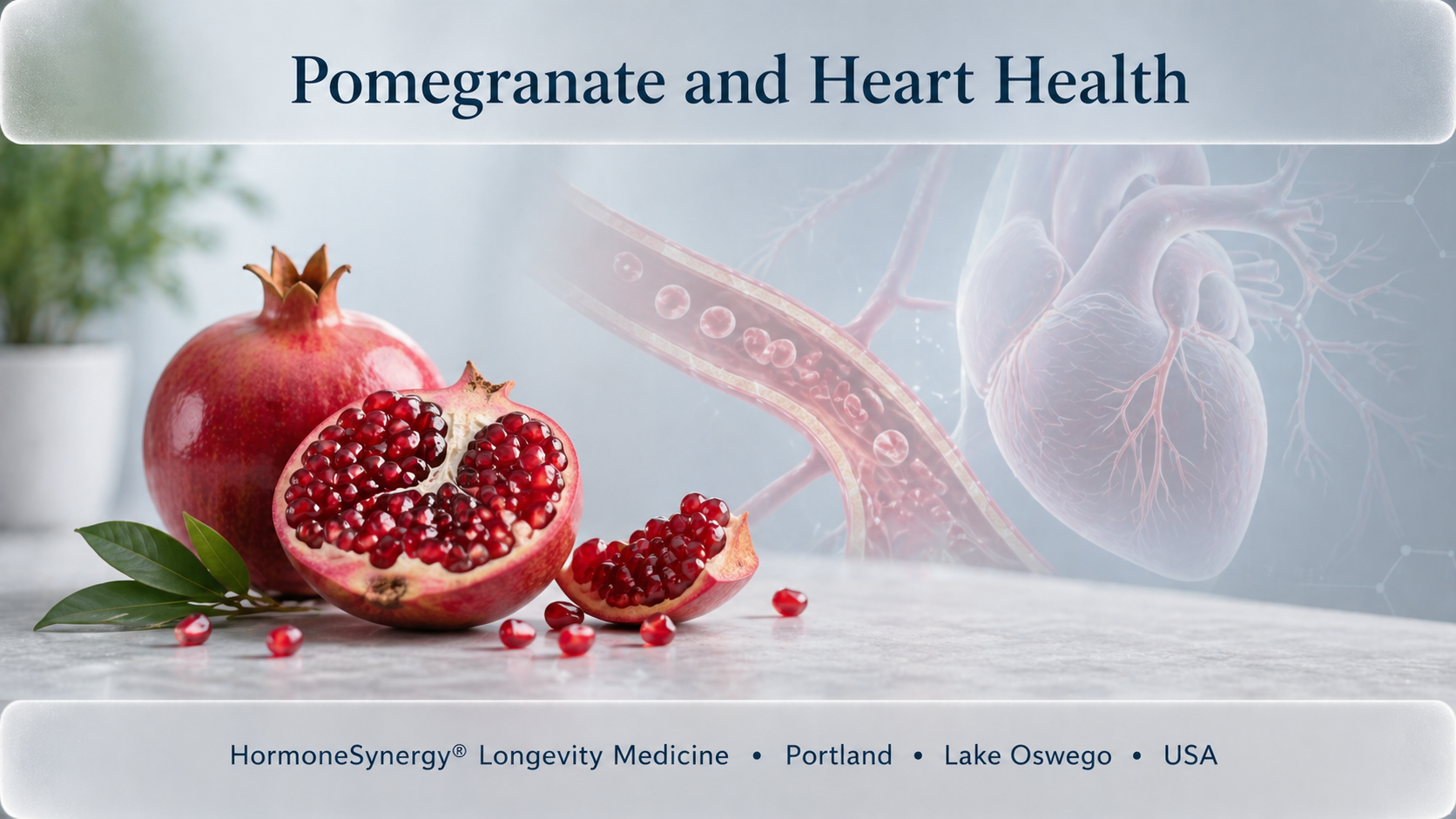 Pomegranate and microbiome-driven urolithin A production supporting cardiovascular and longevity pathways