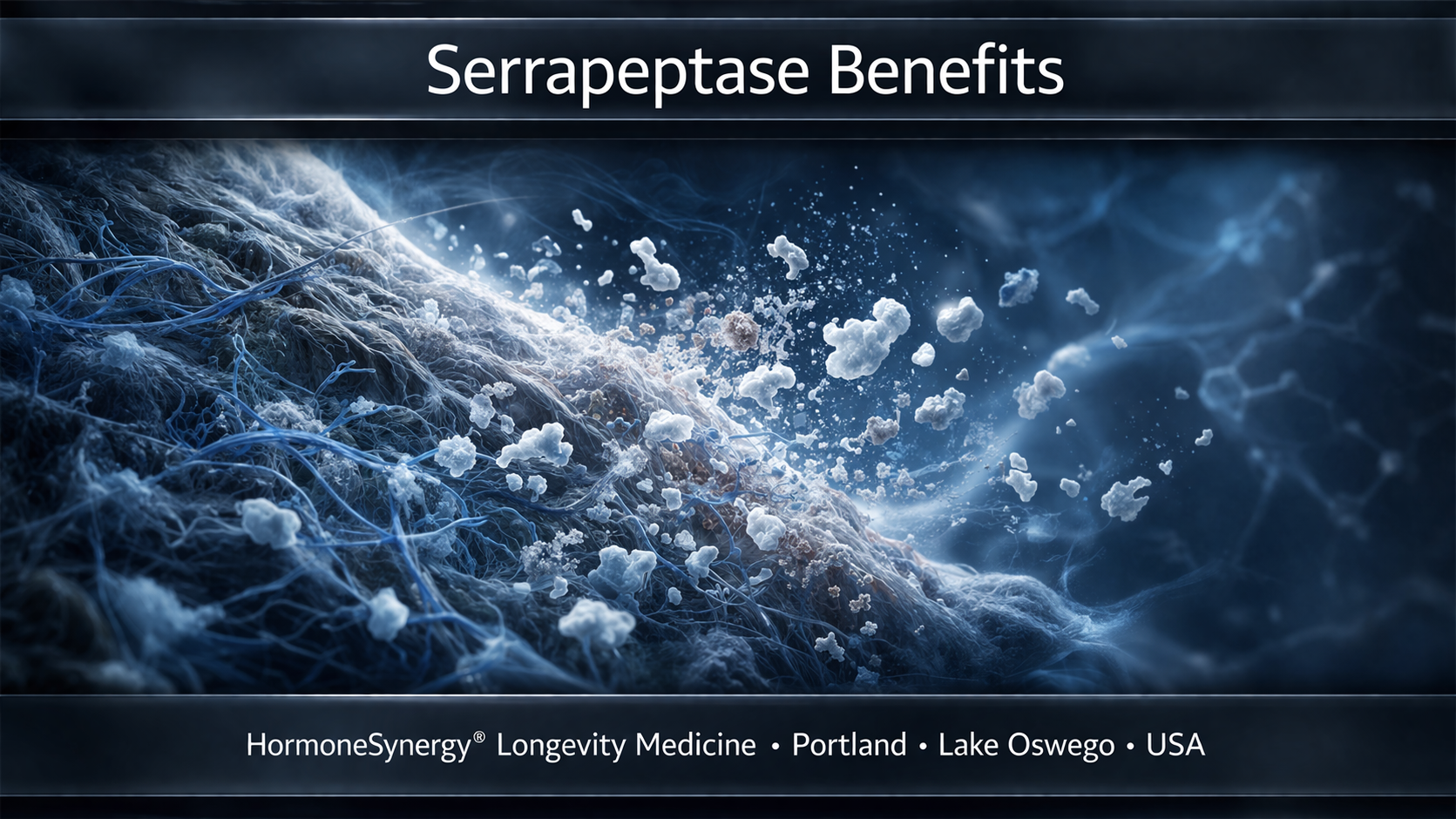 Clinical editorial visualization of tissue recovery and protein breakdown associated with serrapeptase activity