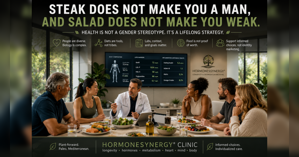 Steak Does Not Make You a Man, and Salad Does Not Make You Weak
