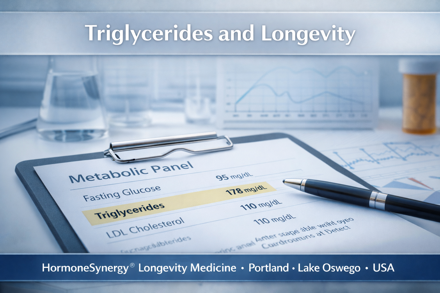 triglycerides metabolic health marker showing insulin resistance and cardiovascular risk in longevity medicine