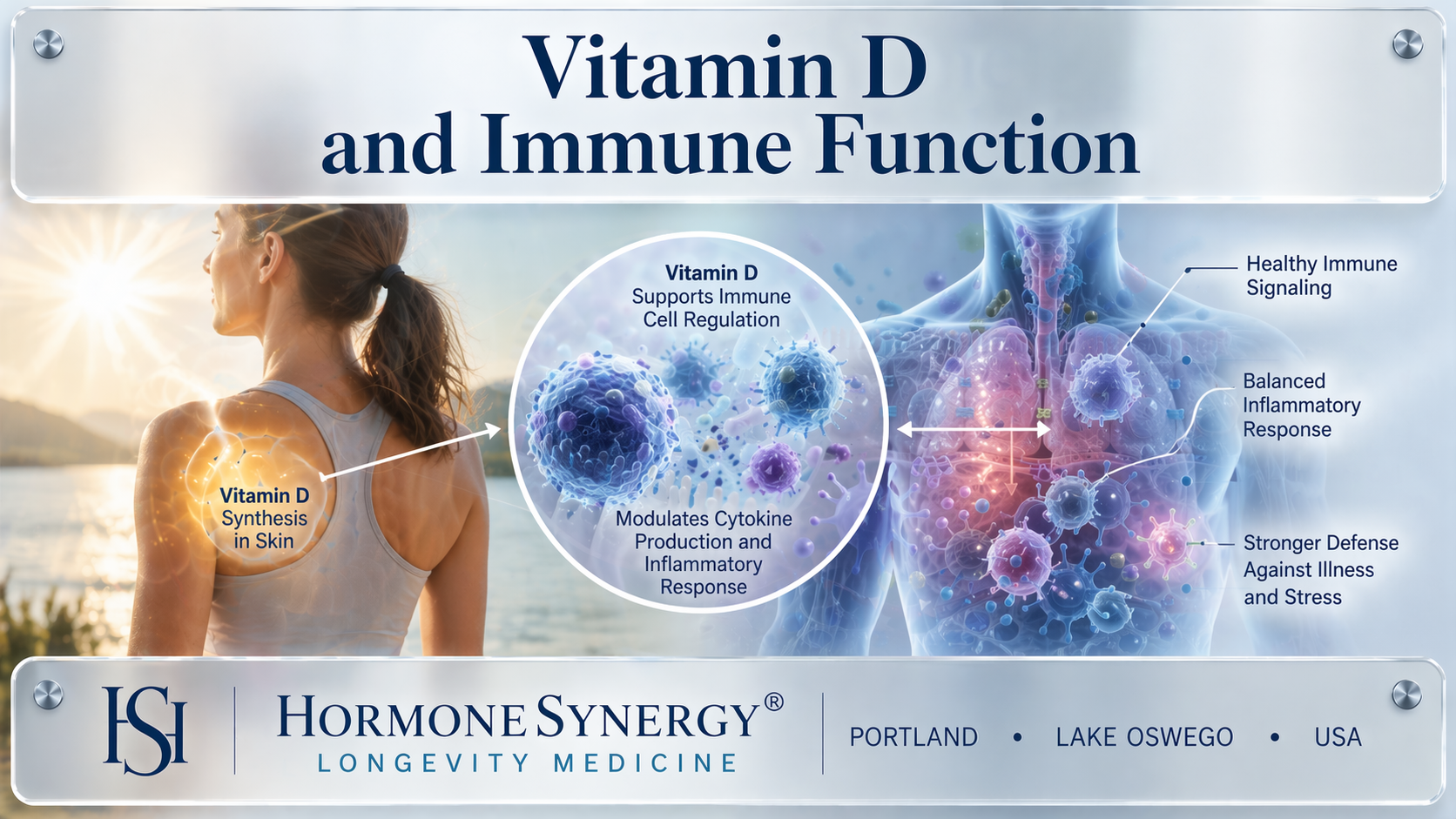 Vitamin D immune function clinical concept HormoneSynergy Longevity Medicine Portland Oregon