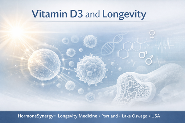 Vitamin D3 and Longevity: Hormones, Immunity, and Brain Health