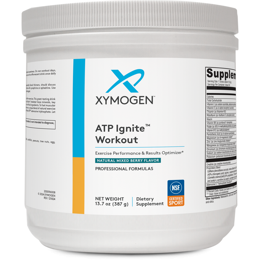 ATP Ignite™ Workout Mixed Berry 30 Servings Herbal Formulations Collection Xymogen