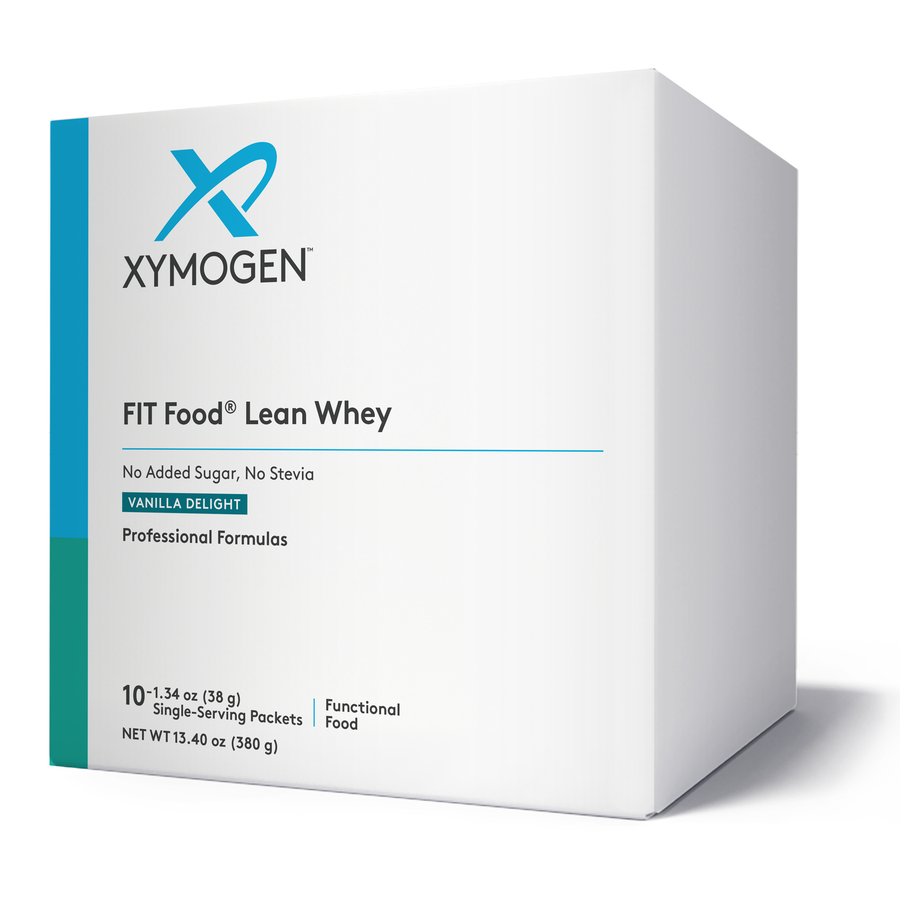 FIT Food® Lean Whey Vanilla Delight No Added Sugar, No Stevia 10 Servings Xymogen® Supplement Collection HormoneSynergy