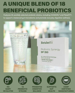 Load image into Gallery viewer, Probiotic Synergy DF350 – Ultra-High Potency, Multi-Strain Probiotic Probiotic Dr. Retzler’s Line of Premier Supplements HormoneSynergy