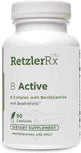 Load image into Gallery viewer, B Active Complex by Dr. RetzlerRx® - Vitamin B Complex - Benfotiamine, Methylfolate, Biotin, Vitamin B6 - Vitamin B12 (Methylcobalamin b12) - Adrenal Support &amp; Mood Support Supplement (90 Capsules)