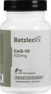 Load image into Gallery viewer, RetzlerRx CoQ10 100 mg supplement for cellular energy, heart health, and antioxidant support