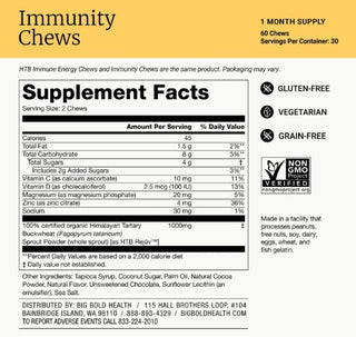Load image into Gallery viewer, Big Bold Health Immunity Chews | HTB Activ™ + Immune Nutrients
