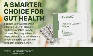 Load image into Gallery viewer, Probiotic Synergy DF100 – High-Potency Probiotic with Fonterra® HN019 &amp; HOWARU® Strains by RetzlerRx® Probiotics Dr. Retzler’s Line of Premier Supplements HormoneSynergy