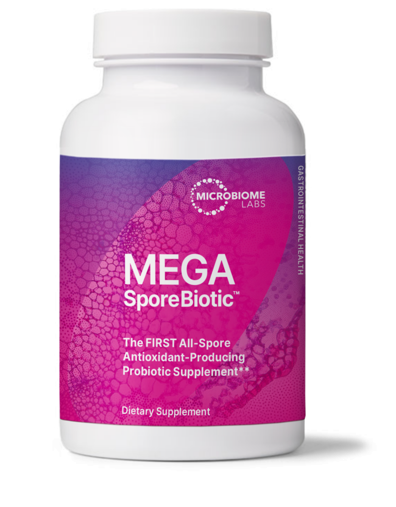 Mega SporeBiotic 180 Capsules by Microbiome Labs Dr. Retzler’s Line of Premier Supplements HormoneSynergy
