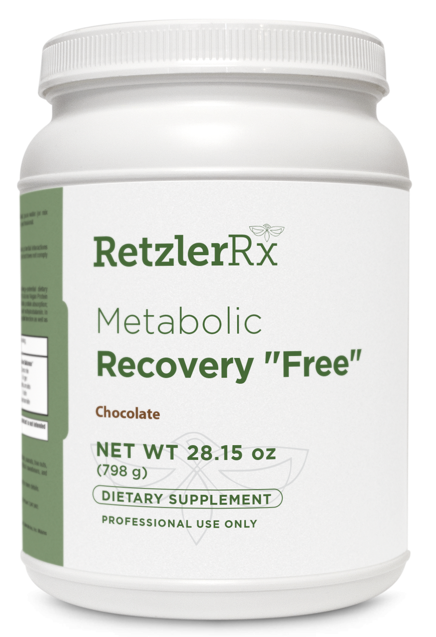 RetzlerRx Metabolic Recovery Formula GHI Creamy Chocolate vegan protein for digestive health liver detox and metabolic support