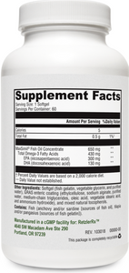 Pure Omega 650 EC - Superior Absorption Fish Oil - 60 Capsules