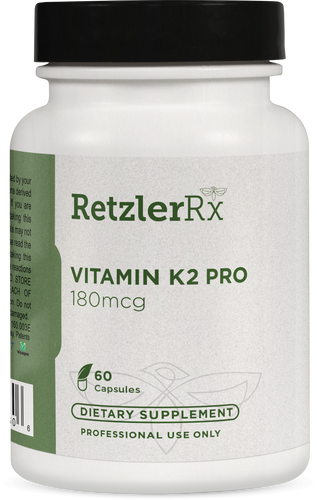 RetzlerRx Vitamin K2 180 mcg – Premium MenaQ7® PRO - 60 ct.