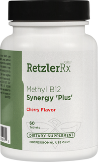 Load image into Gallery viewer, RetzlerRx Methyl B-12 Synergy Plus with methylcobalamin and Quatrefolic for energy, methylation, focus, and cardiovascular support