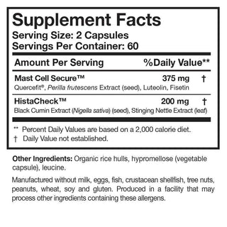 Load image into Gallery viewer, HistaQuel 120 Capsules (GMO Free) by Researched Nutritionals Dr. Retzler’s Line of Premier Supplements HormoneSynergy