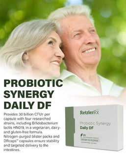 Load image into Gallery viewer, Probiotic Synergy Daily DF30 – Daily Gut &amp; Immune Support by RetzlerRx® Probiotics Dr. Retzler’s Line of Premier Supplements HormoneSynergy