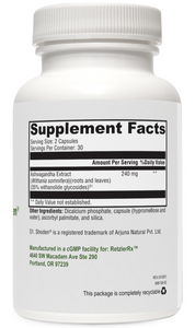 Ashwagandha w/ Shoden® 35% withanolide glycosides by RetzlerRx™