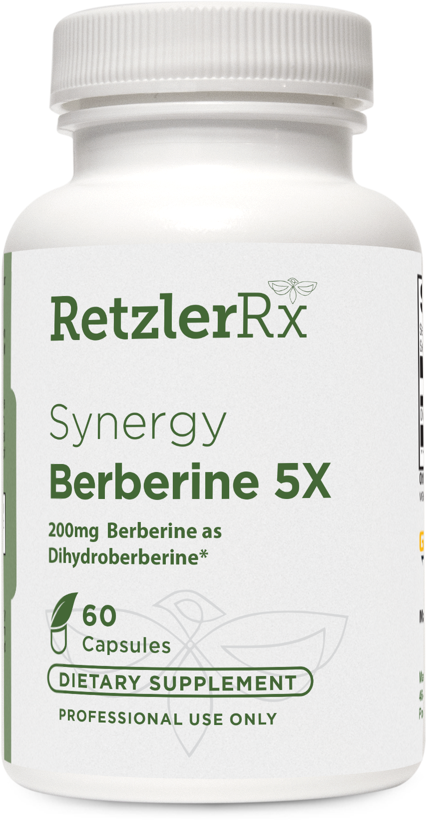 Synergy Berberine 5X™ - 200mg. Berberine as Dihydroberberine* - GlucoVantage®